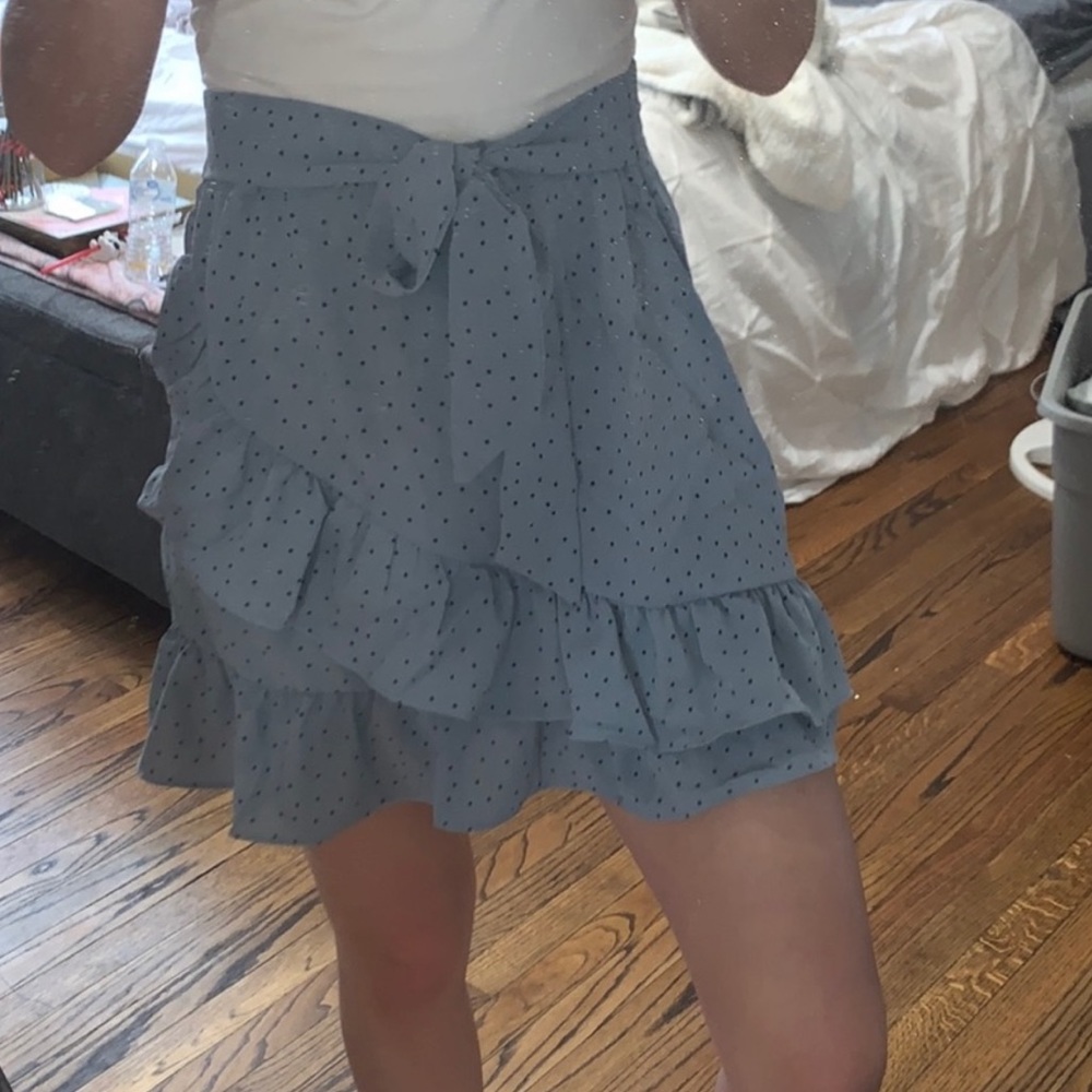 Nasty Gal Star Print Wrap Tie Skirt